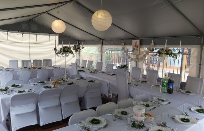 widok wystrojonej sali