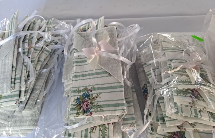 chusteczki z kokardą