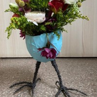 Bukiet kwiatów w doniczce