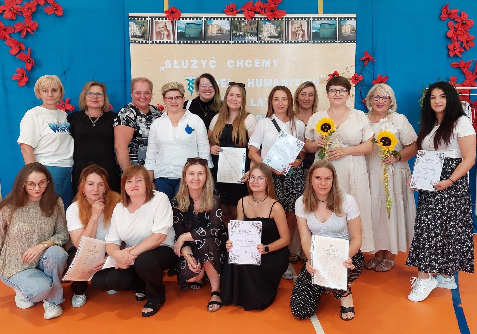 Wspólne zdjęciem uczniów.