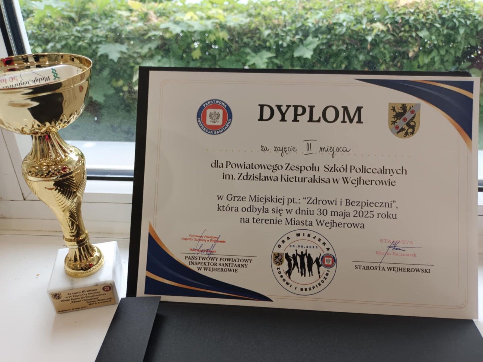 Zdjęcie dyplomu za zajęcie III miejsca,